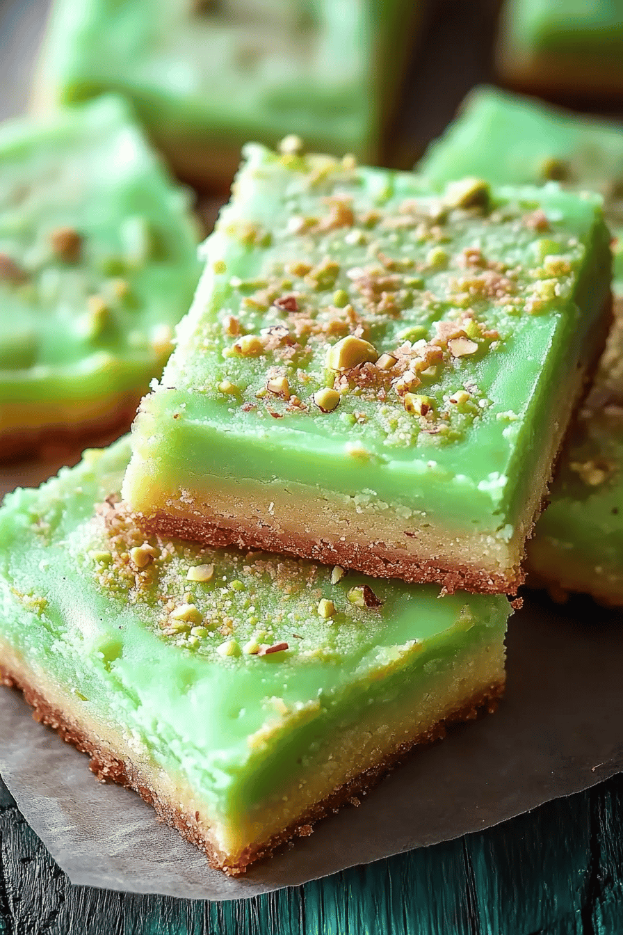 7-Layer Pistachio Cookie Bars ingredients organized and measured on kitchen counter