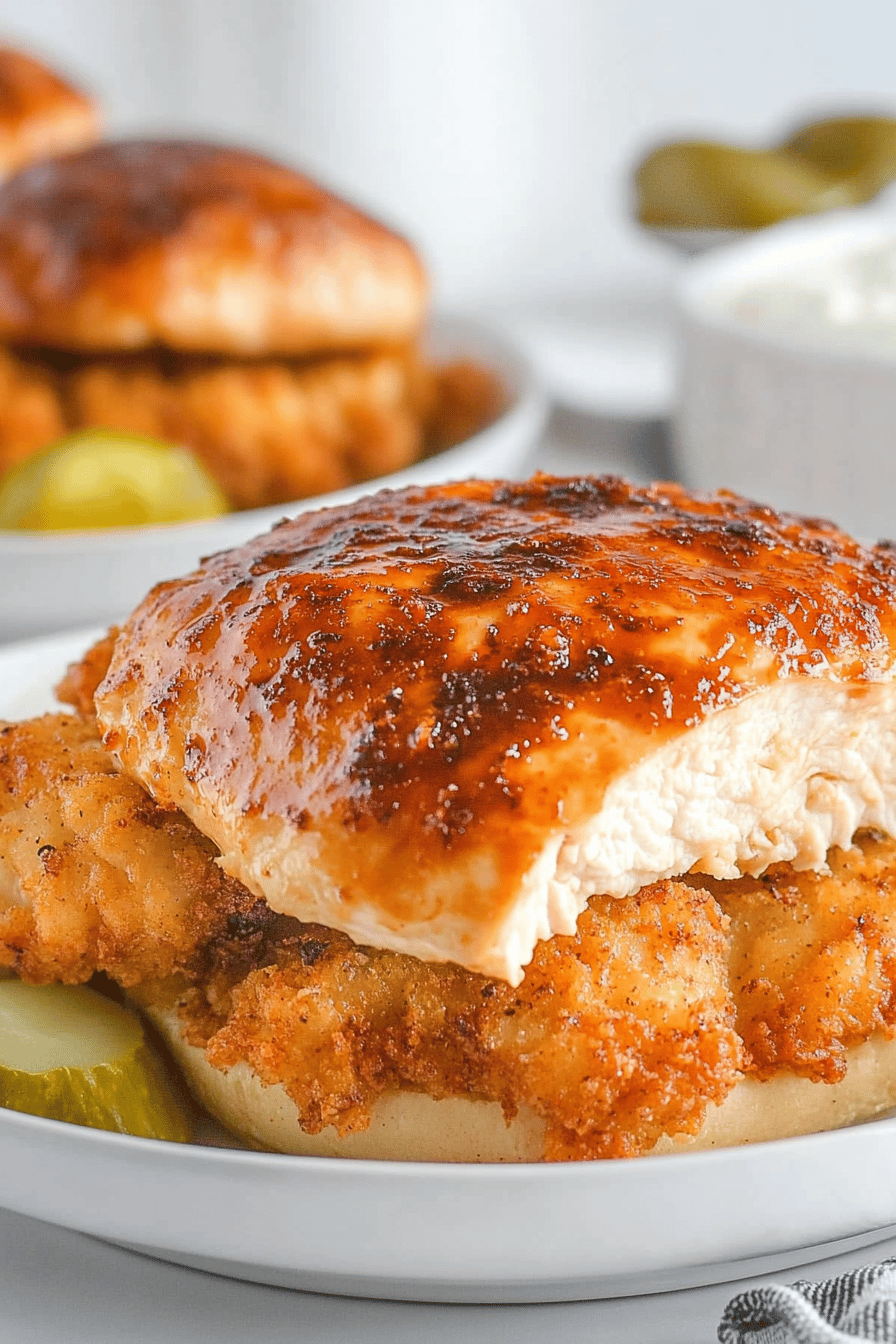 Air Fryer Chicken Breasts final dish beautifully presented and ready to serve