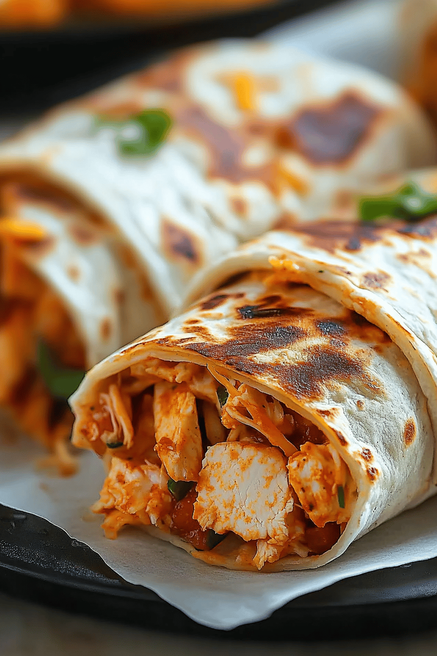 Air Fryer Chicken Wraps ingredients organized and measured on kitchen counter