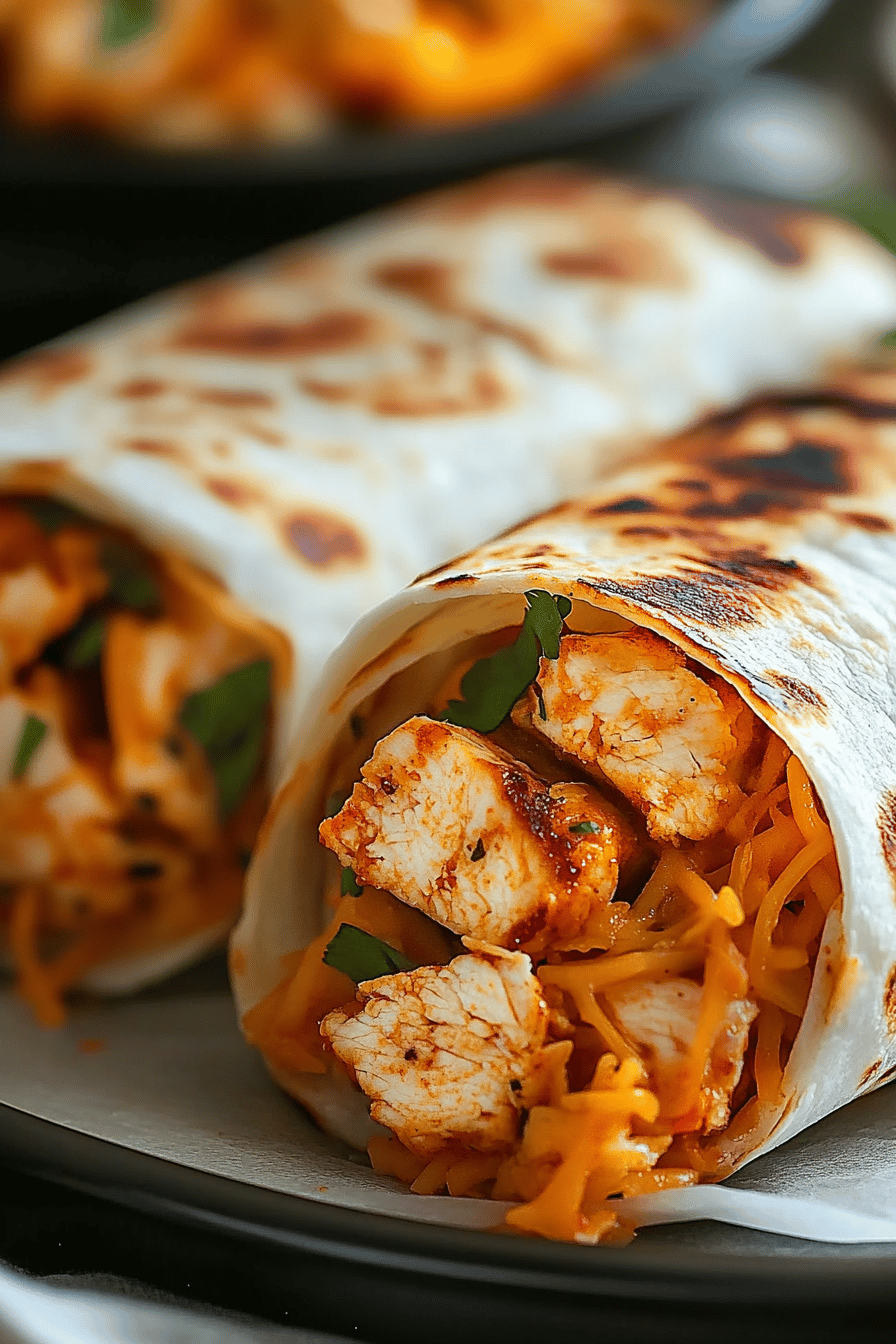 Air Fryer Chicken Wraps