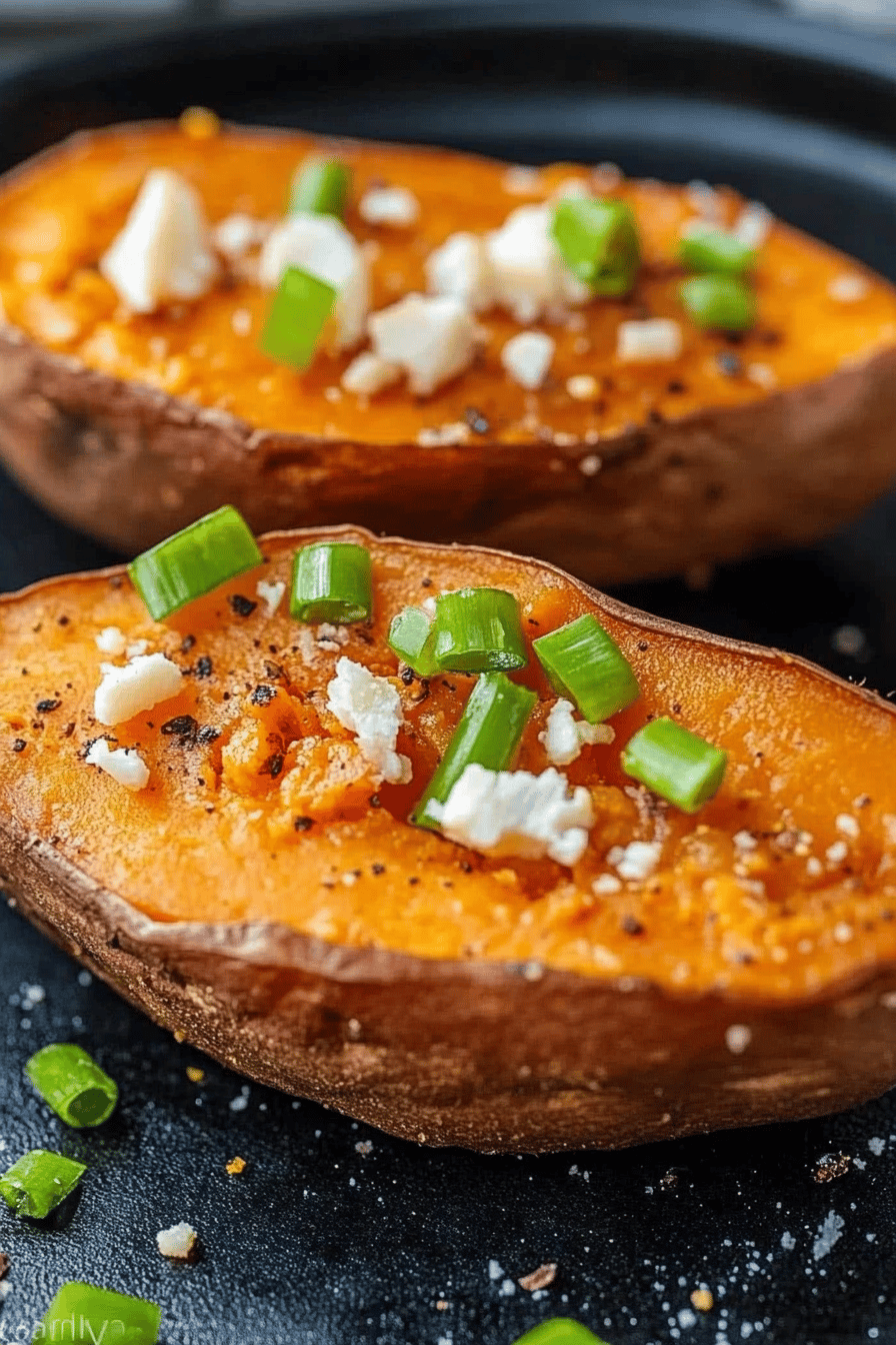 Air Fryer Sweet Potatoes final dish beautifully presented and ready to serve
