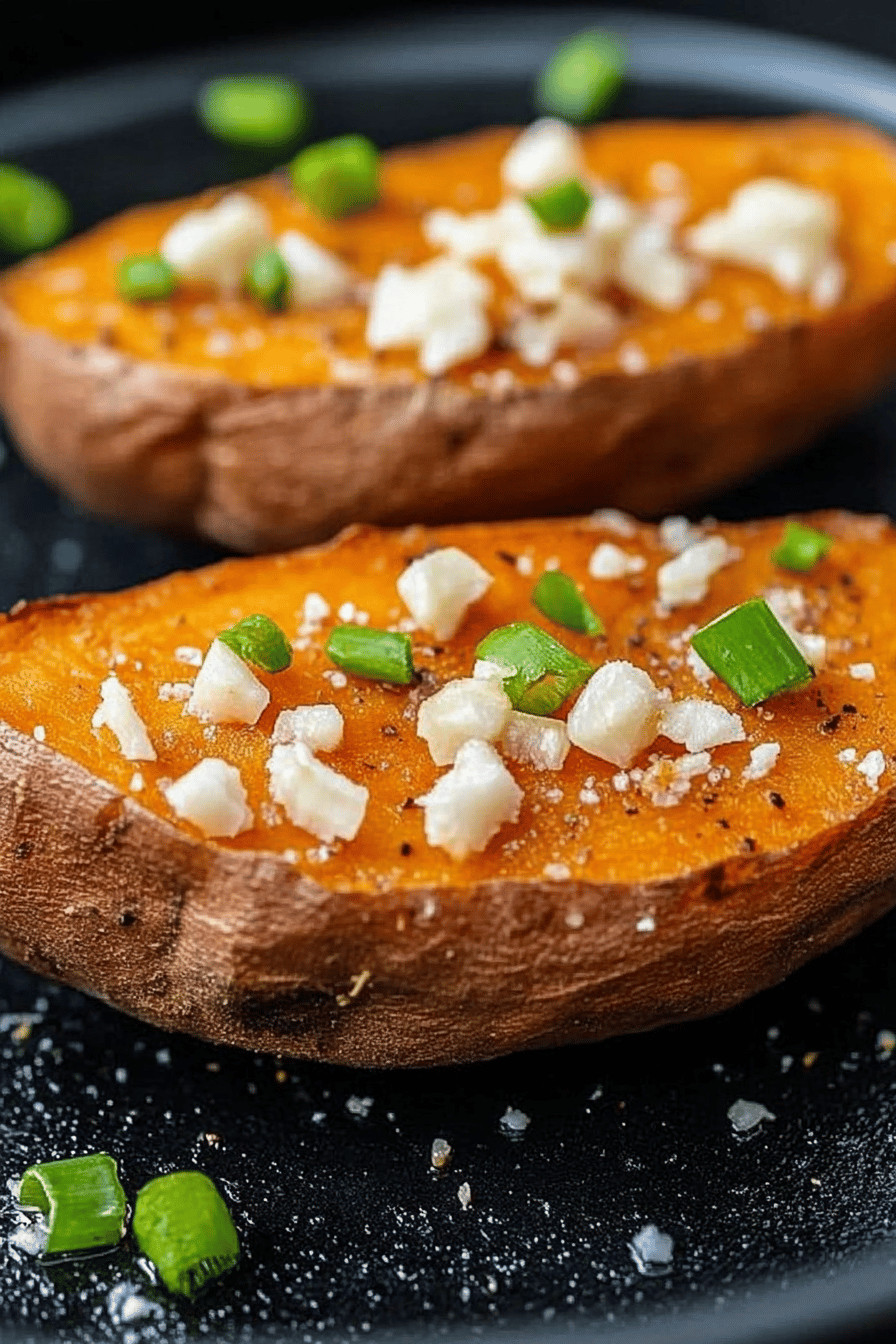 Air Fryer Sweet Potatoes final dish beautifully presented and ready to serve