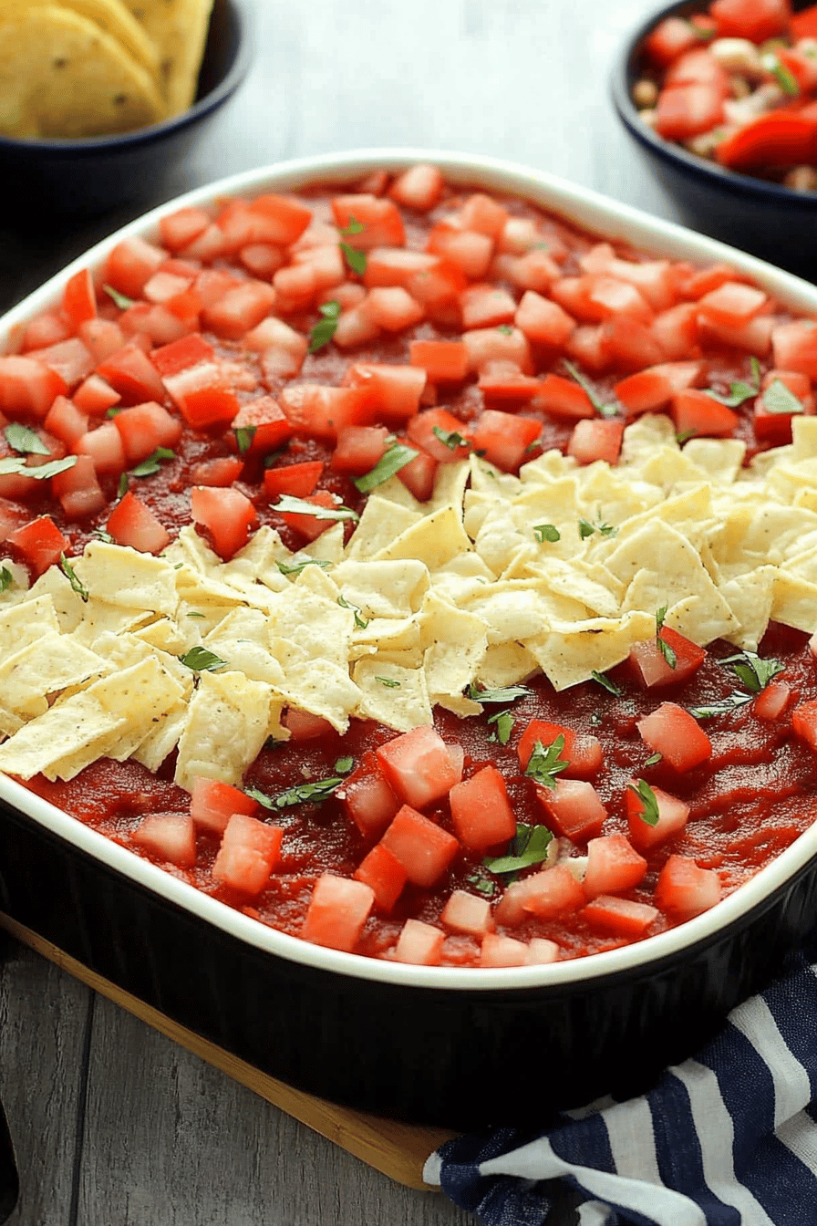 American Flag Taco Dip