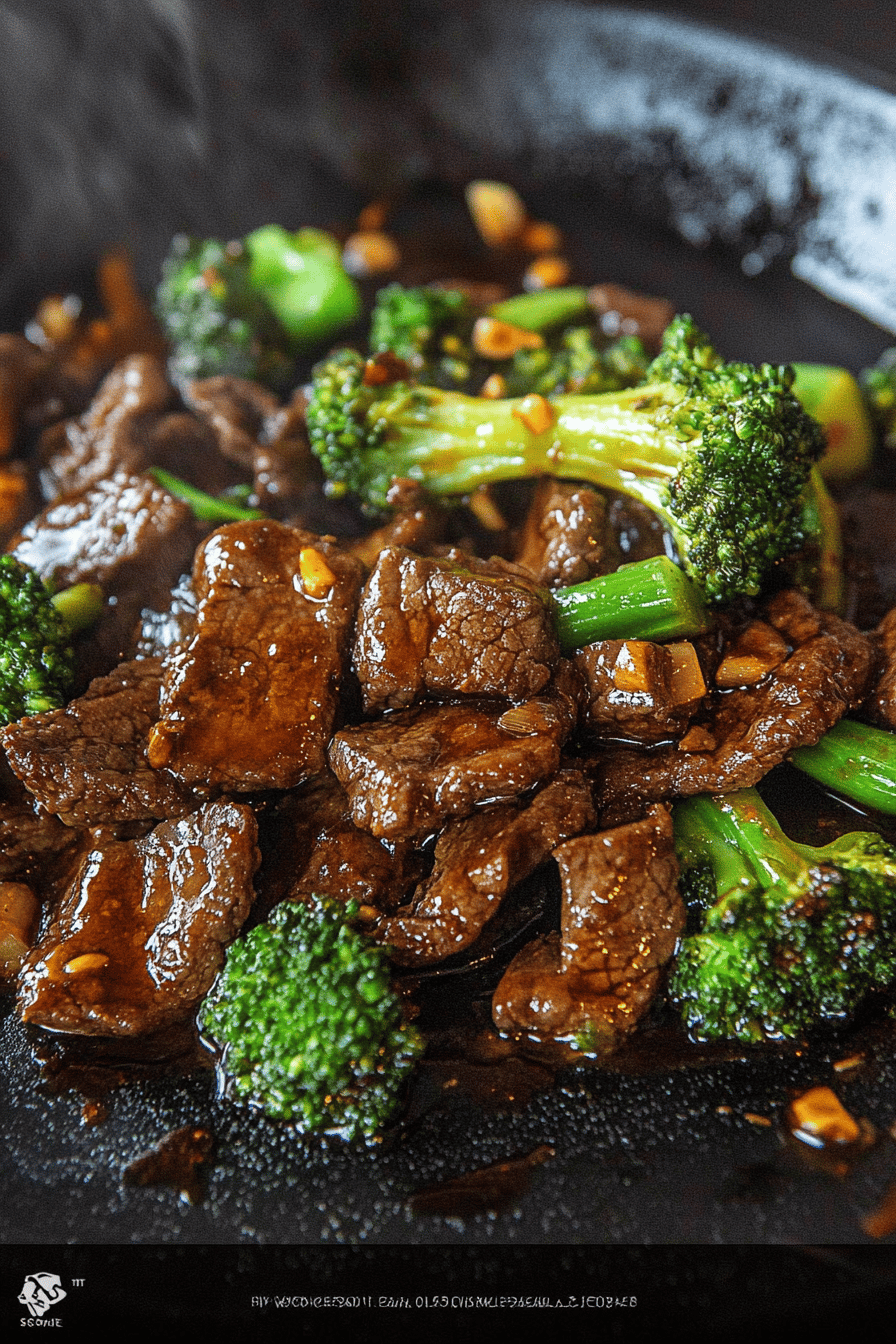 Blackstone Beef and Broccoli Recipe ingredients organized and measured on kitchen counter