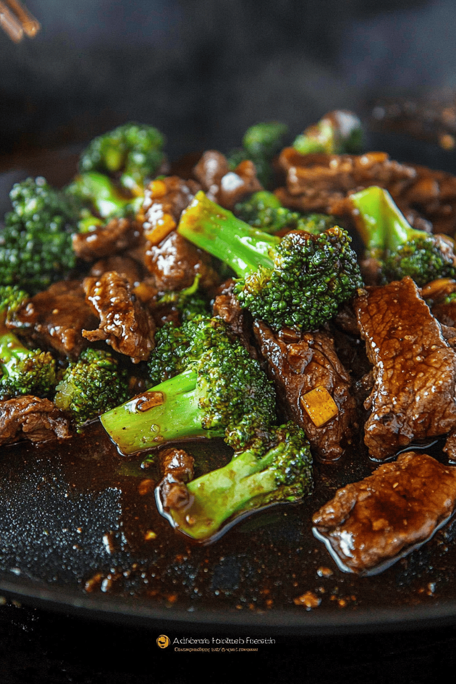 Blackstone Beef and Broccoli Recipe final dish beautifully presented and ready to serve