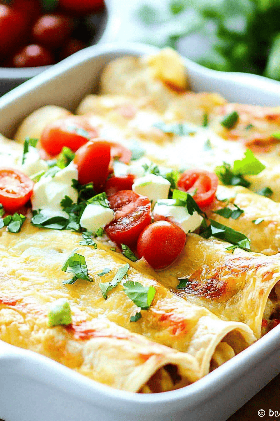 Breakfast Enchiladas final dish beautifully presented and ready to serve