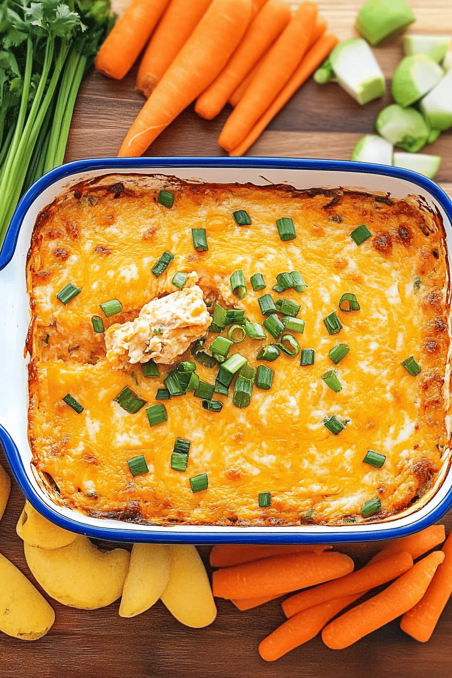Buffalo Chicken Dip ingredients organized and measured on kitchen counter