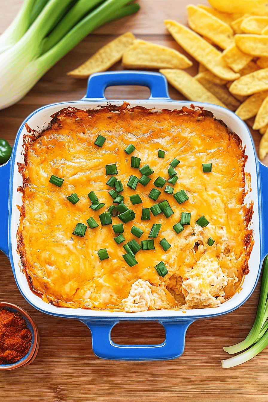 Buffalo Chicken Dip slice on plate showing perfect texture and swirl pattern