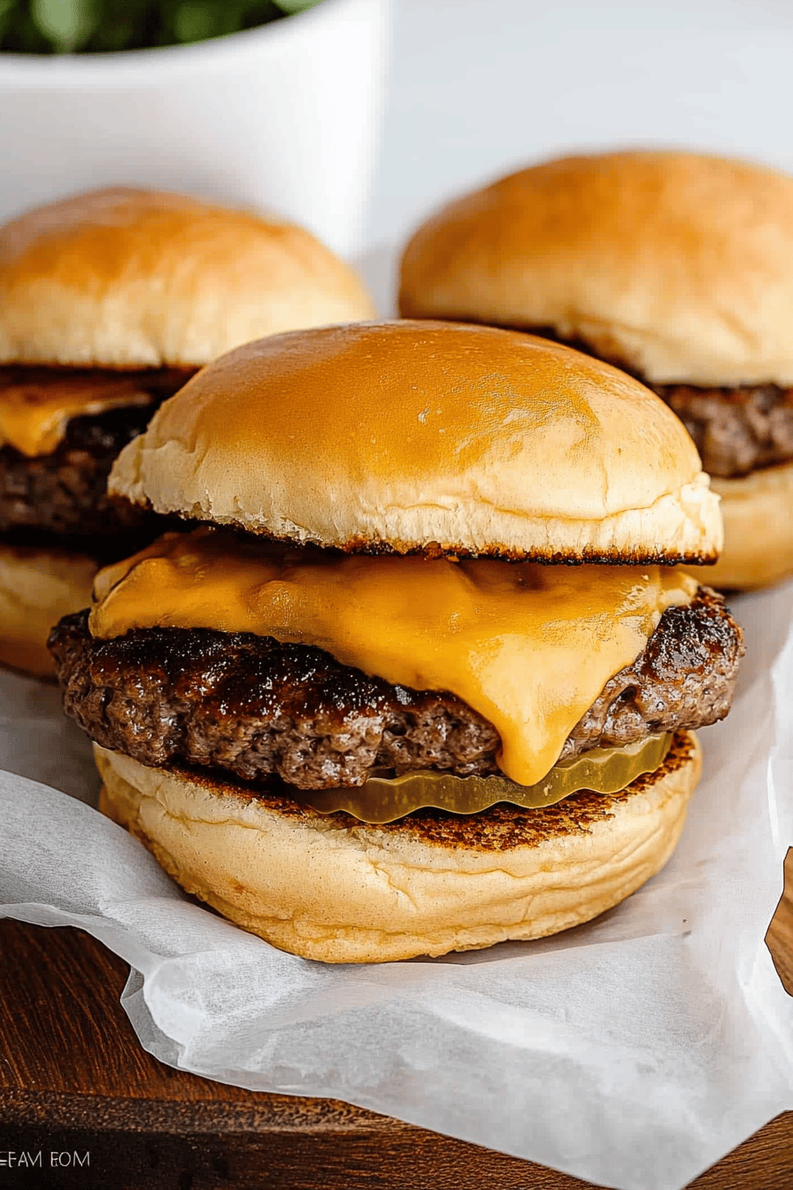 Butter Burgers final dish beautifully presented and ready to serve