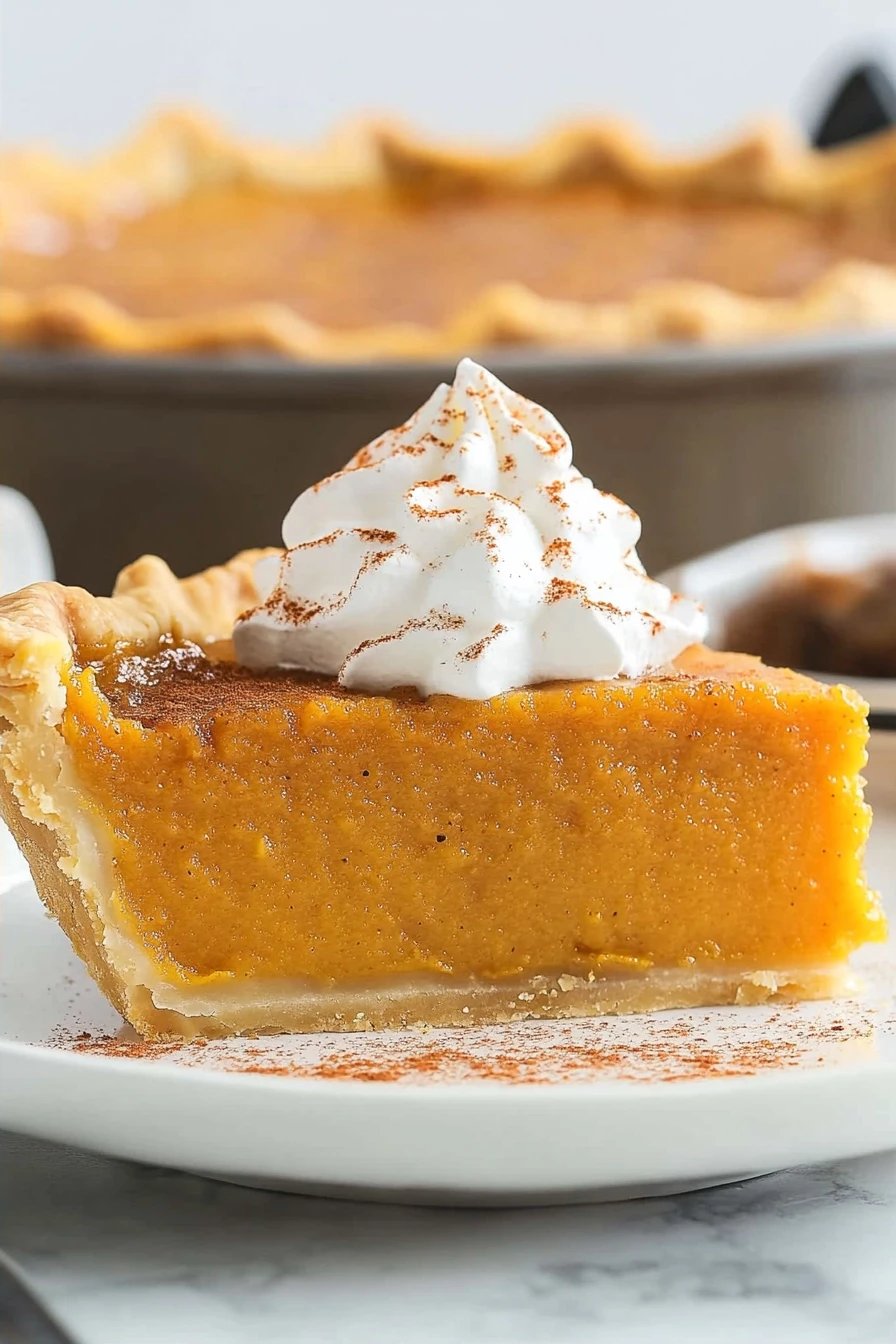 Butternut Squash Pie final dish beautifully presented and ready to serve