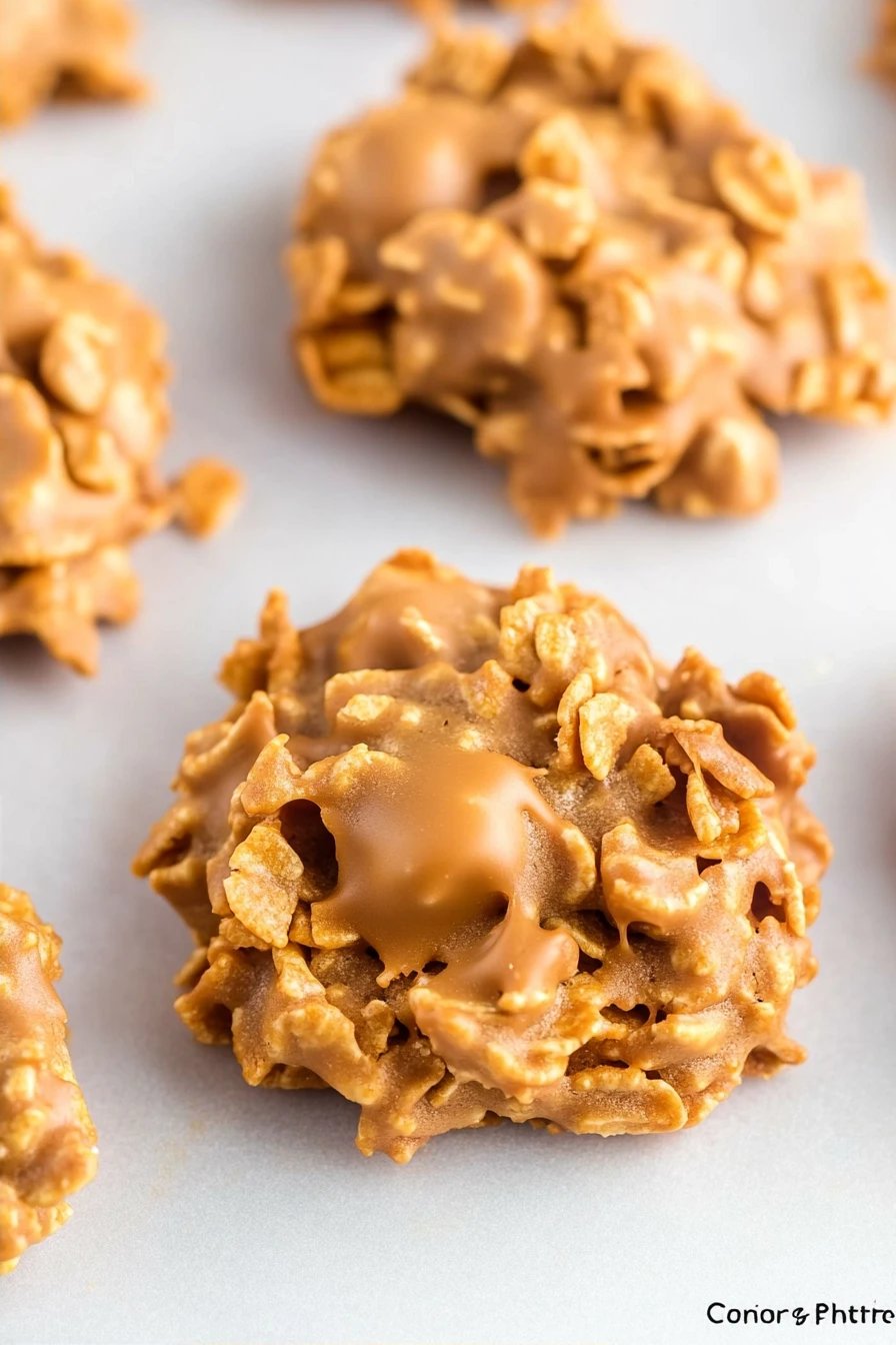 Butterscotch Cornflake Cookies final dish beautifully presented and ready to serve