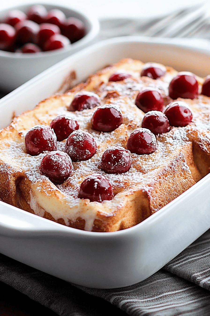 Cherry Cheesecake French Toast