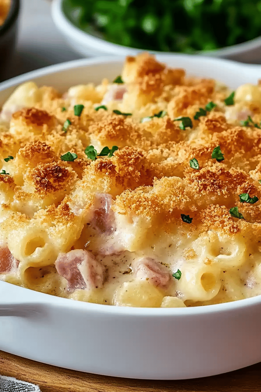 Chicken Cordon Bleu Casserole slice on plate showing perfect texture and swirl pattern