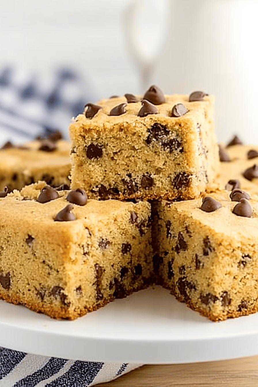 Chocolate Chip Cookie Cake Recipe ingredients organized and measured on kitchen counter