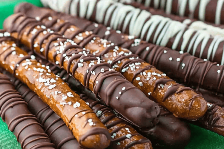 Chocolate Covered Pretzel Rods