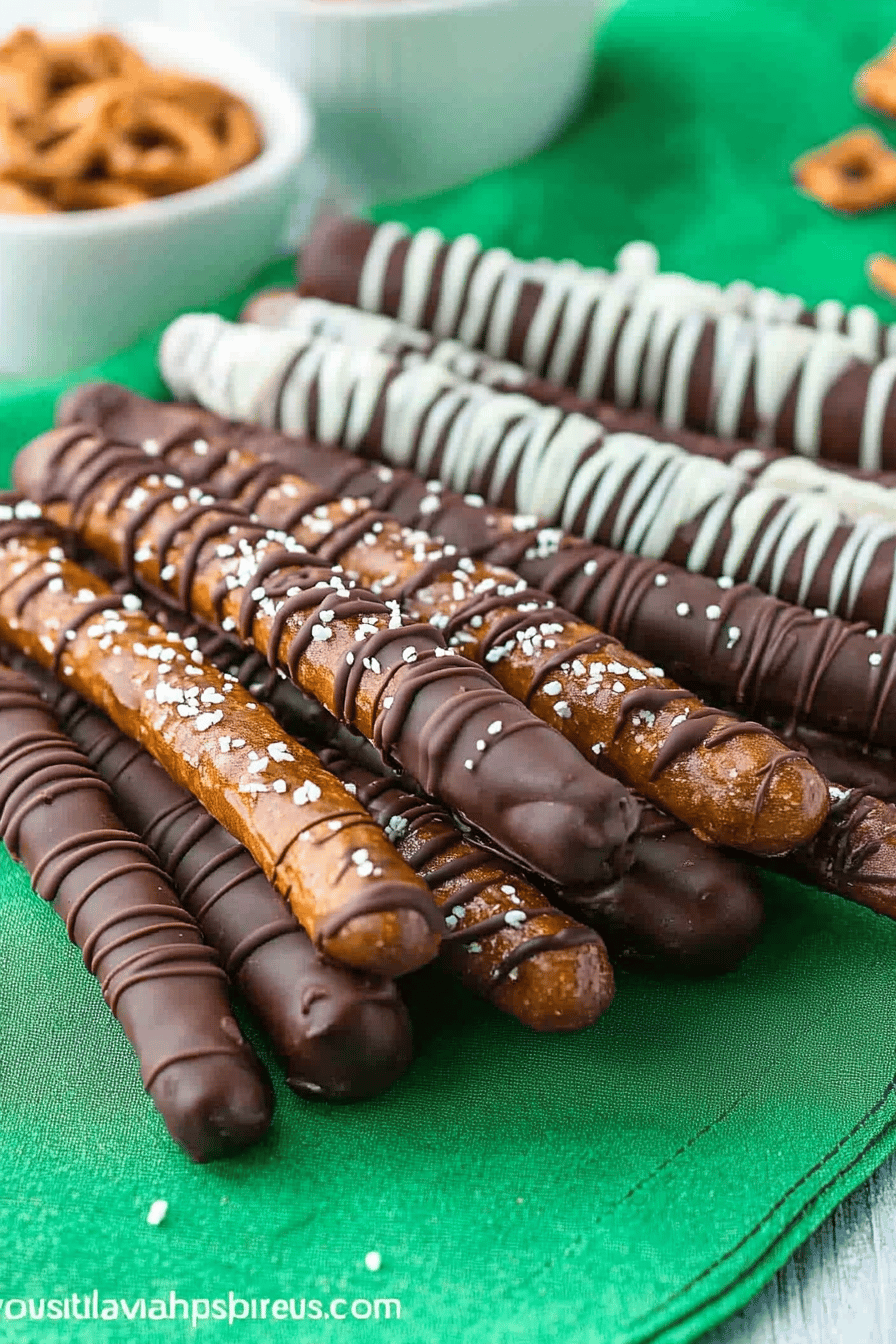 Chocolate Covered Pretzel Rods