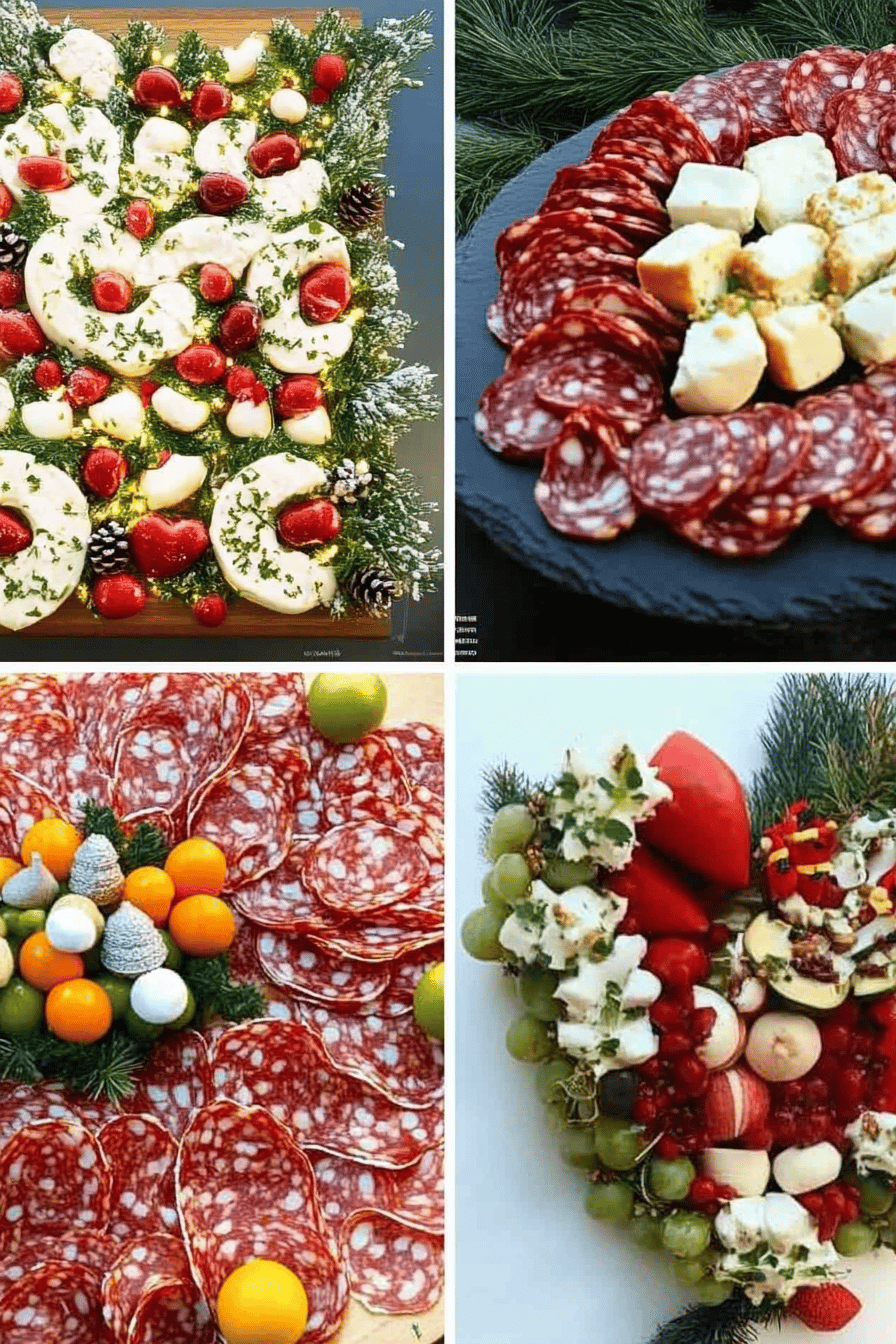 Christmas Charcuterie Board Ideas ingredients organized and measured on kitchen counter