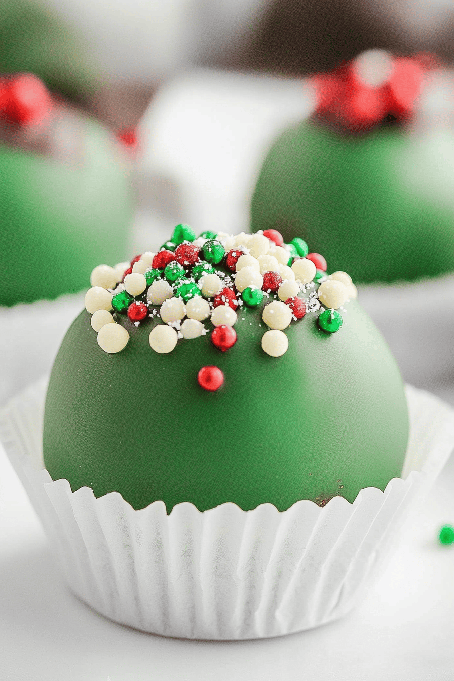 Christmas Cookie Truffles slice on plate showing perfect texture and swirl pattern