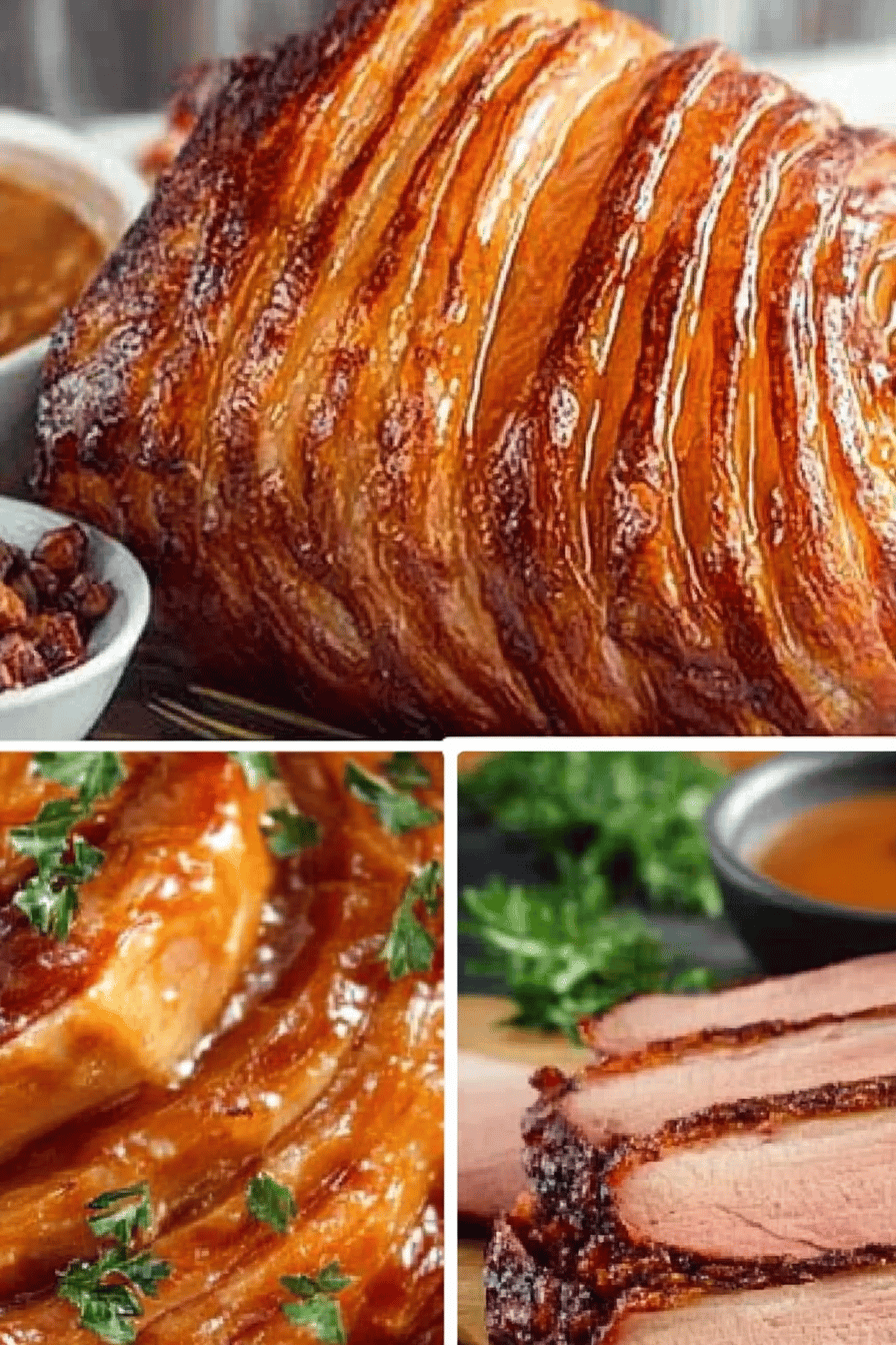 Christmas Ham Recipes ingredients organized and measured on kitchen counter