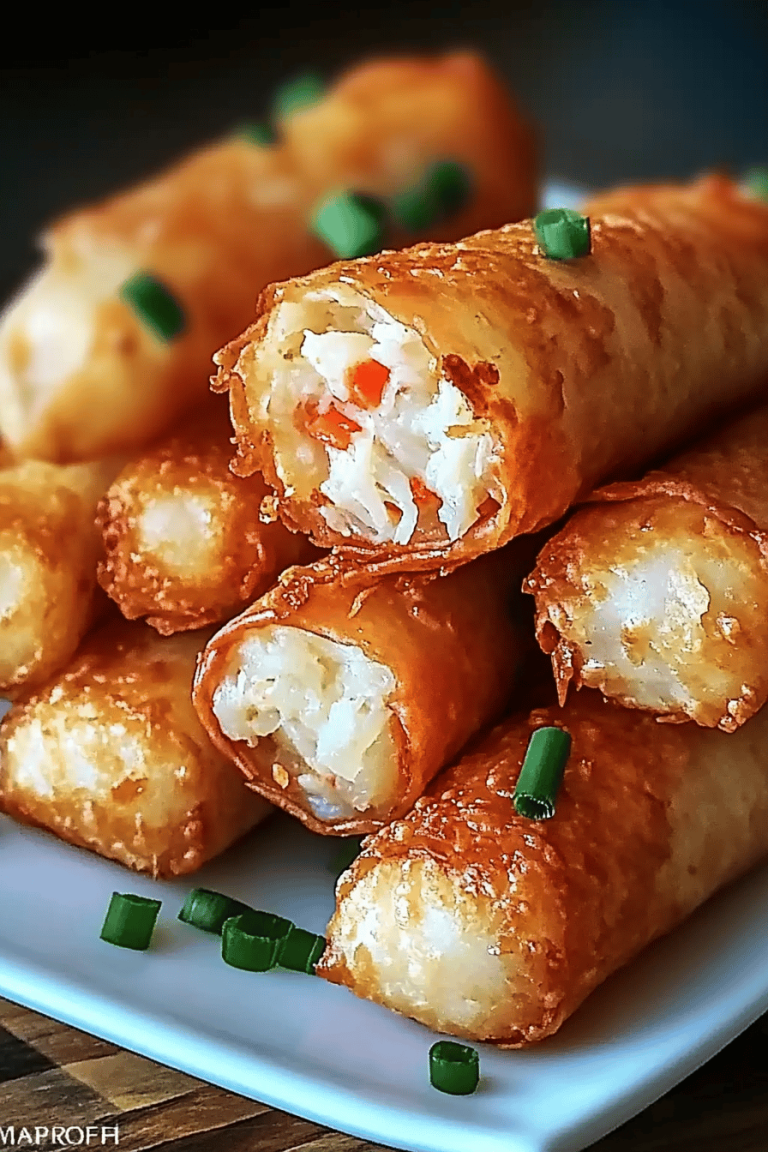 Crab Cake Egg Rolls