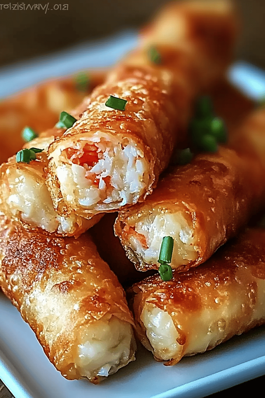 Crab Cake Egg Rolls slice on plate showing perfect texture and swirl pattern