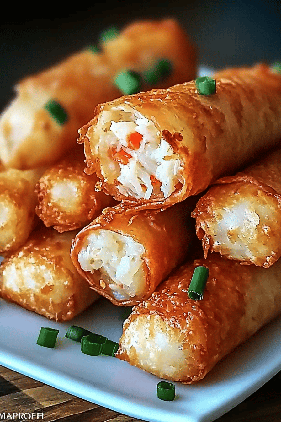 Crab Cake Egg Rolls