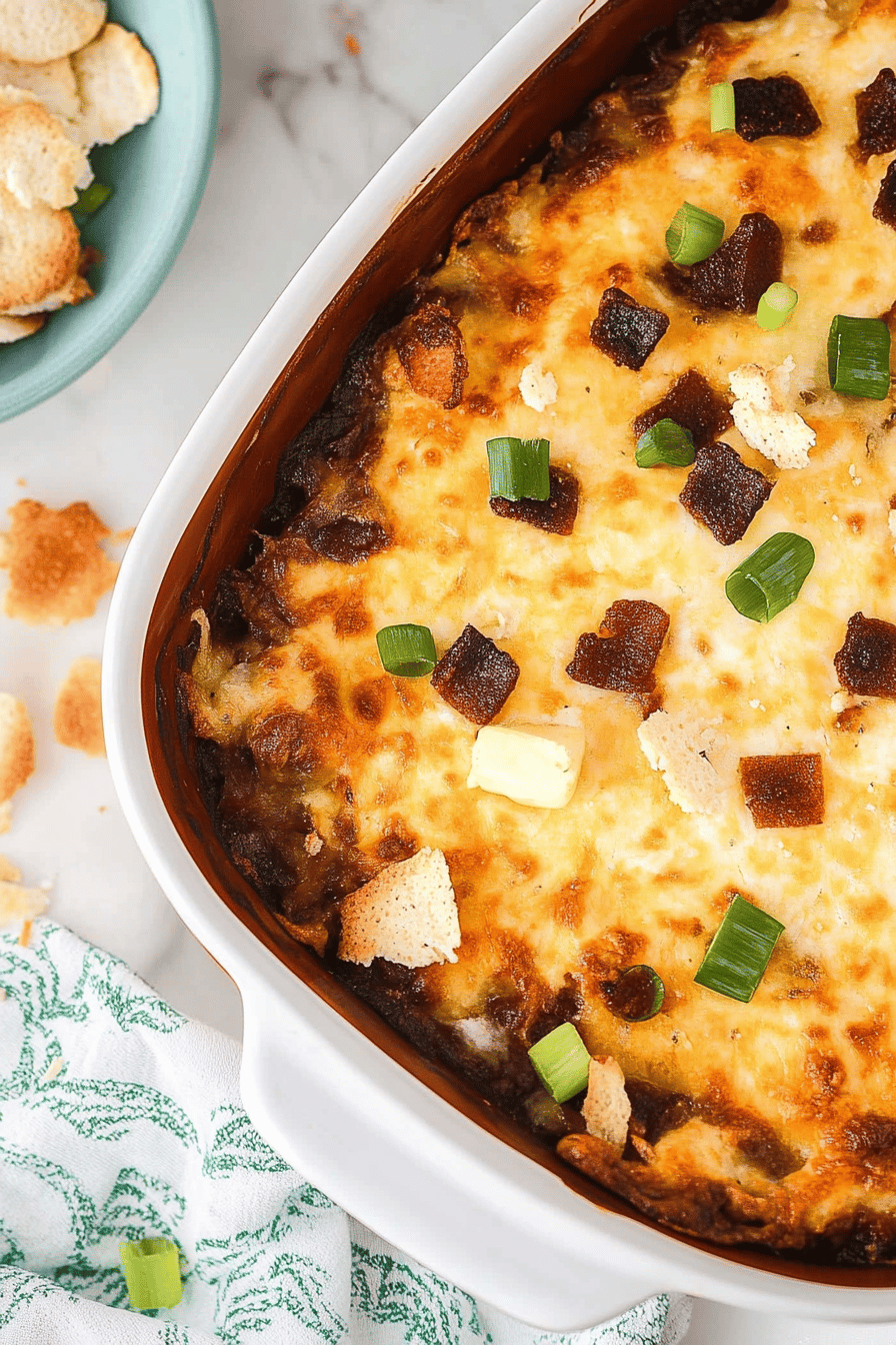 Crack Chicken Dip final dish beautifully presented and ready to serve