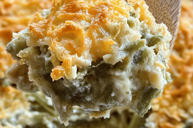 Creamy Cheesy Green Bean Casserole