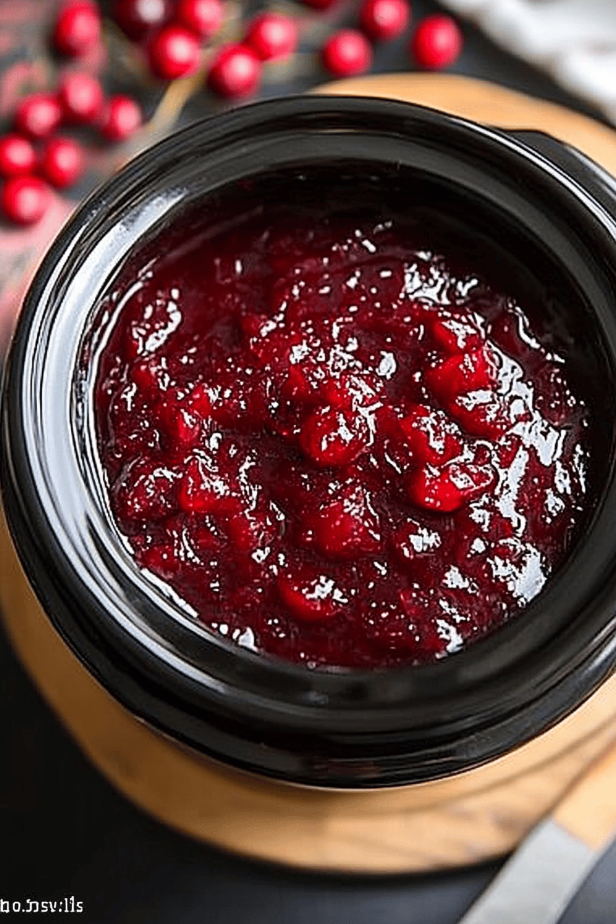 Crockpot Cranberry Sauce