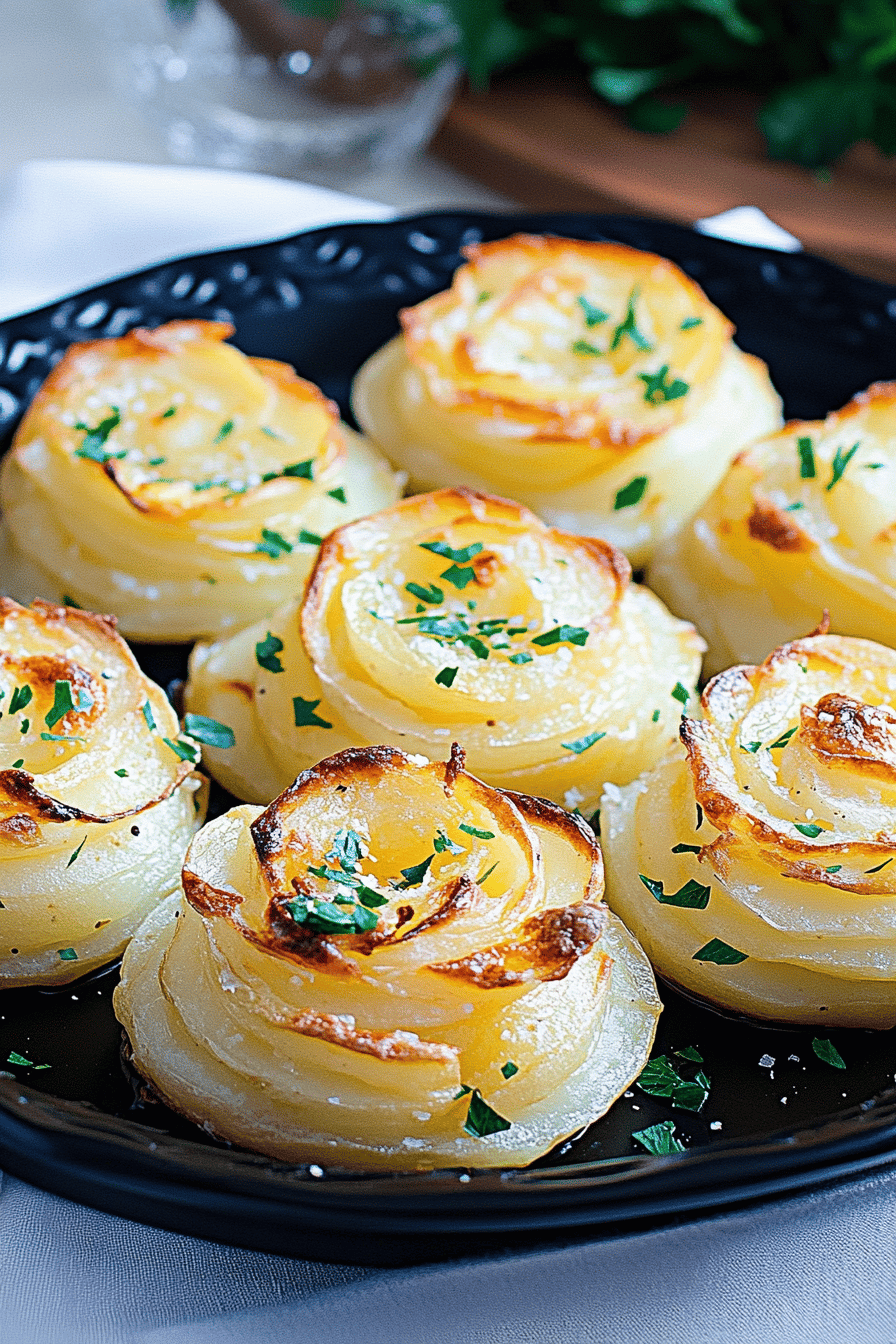 Duchess Potatoes final dish beautifully presented and ready to serve