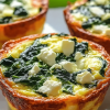 Egg Muffins with Spinach Feta