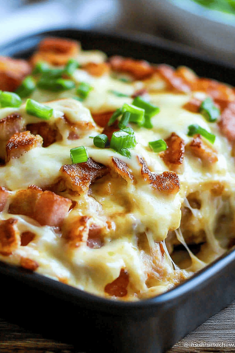 Eggs Benedict Casserole Recipe ingredients organized and measured on kitchen counter