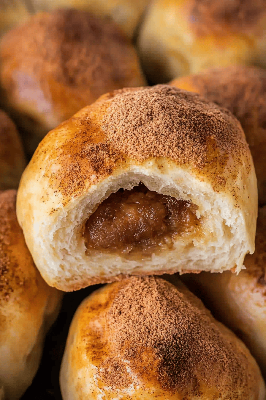 Empty Tomb Rolls slice on plate showing perfect texture and swirl pattern