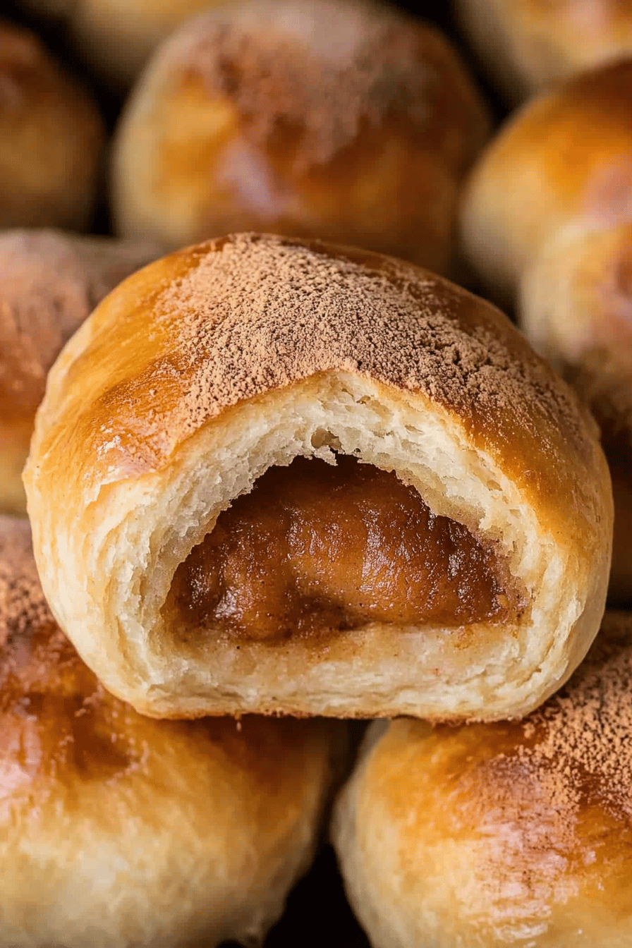 Empty Tomb Rolls final dish beautifully presented and ready to serve
