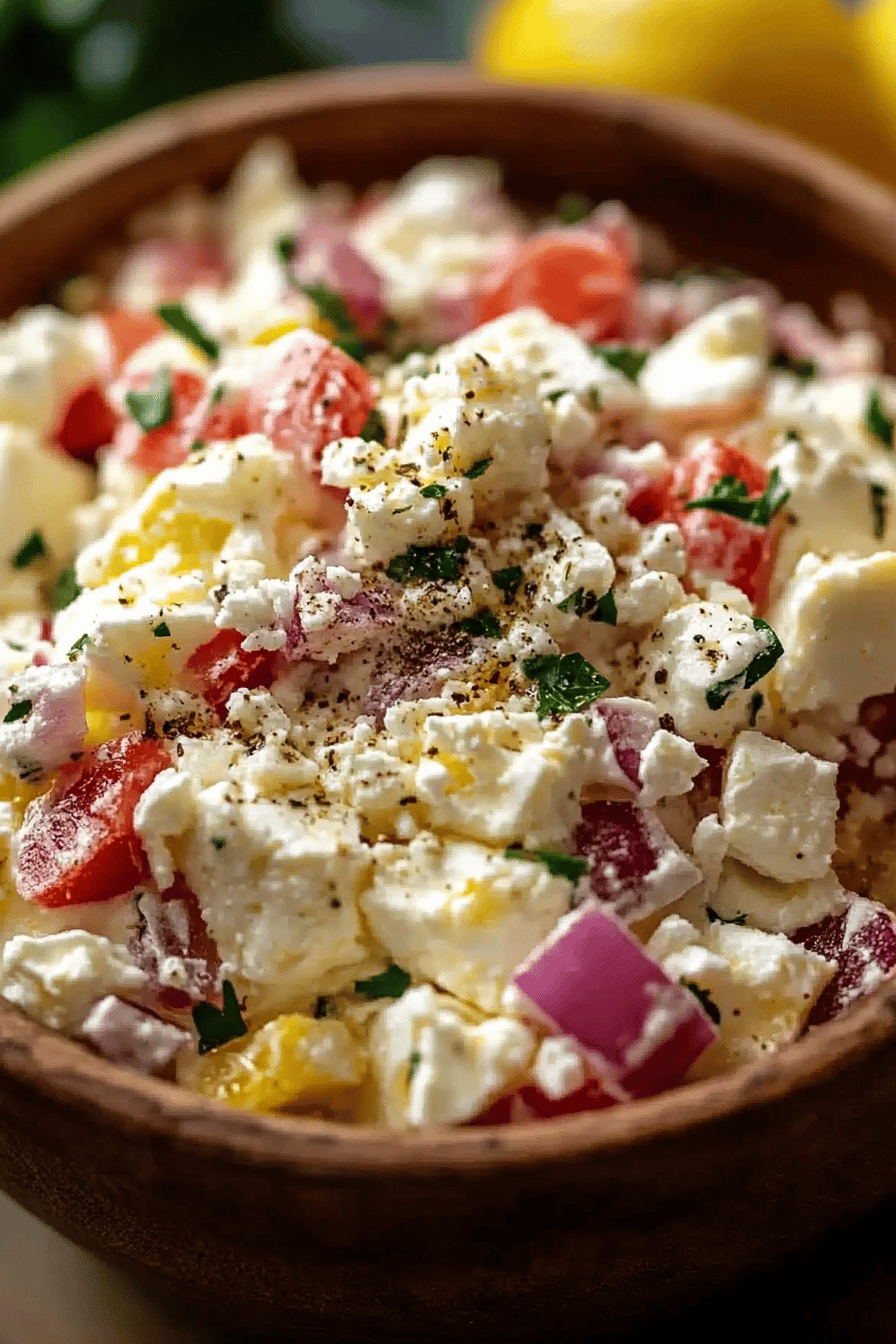 Feta Dip Recipe final dish beautifully presented and ready to serve