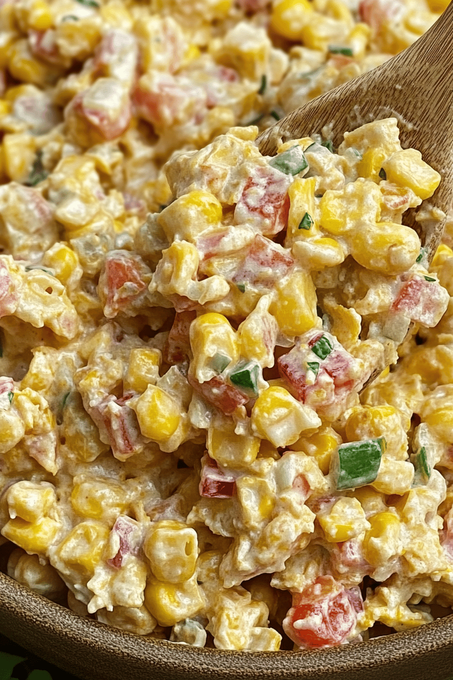 Fritos Corn Salad Recipe ingredients organized and measured on kitchen counter