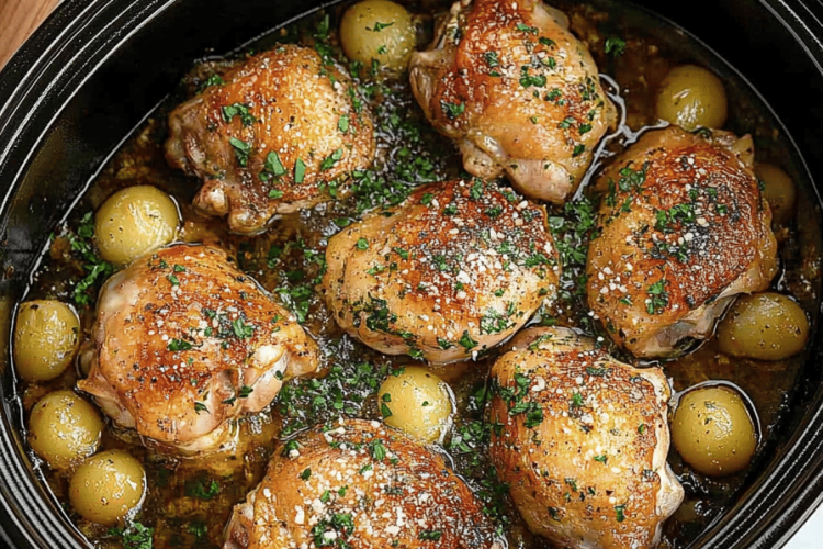 Garlic Parmesan Chicken Thighs