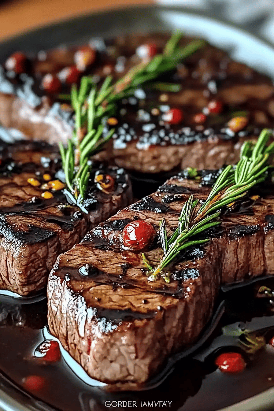 Gordon Ramsay Steak Marinade final dish beautifully presented and ready to serve