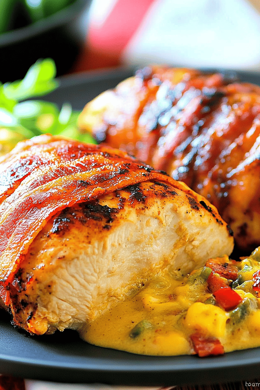 Grilled Bacon-Wrapped Jalapeño Popper Chicken