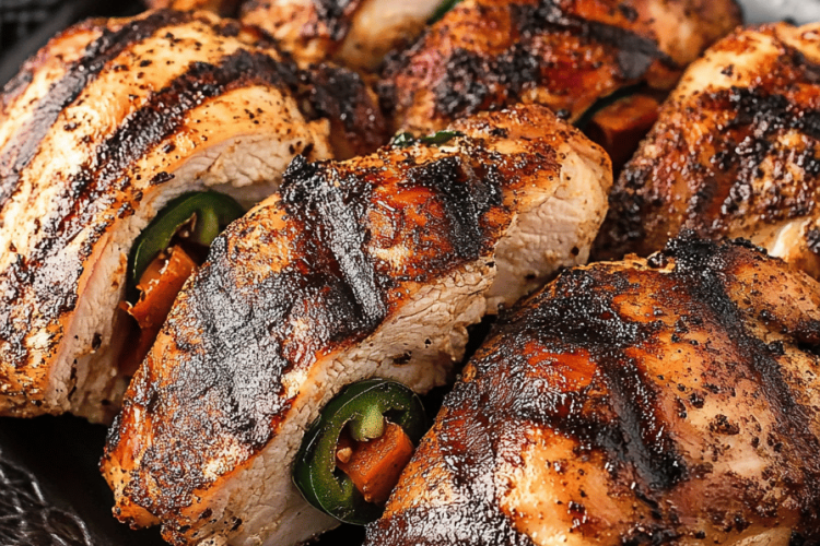 Grilled Jalapeno Popper Chicken