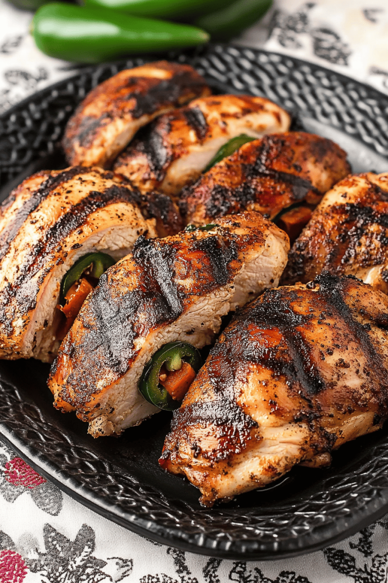 Grilled Jalapeno Popper Chicken