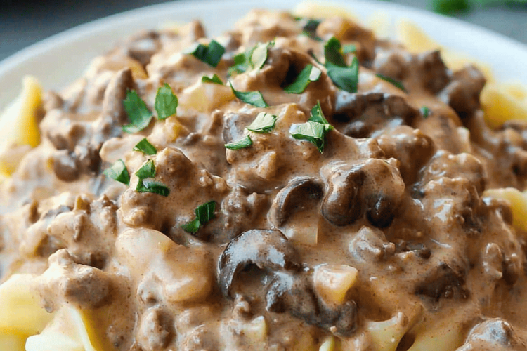 Ground Beef Stroganoff