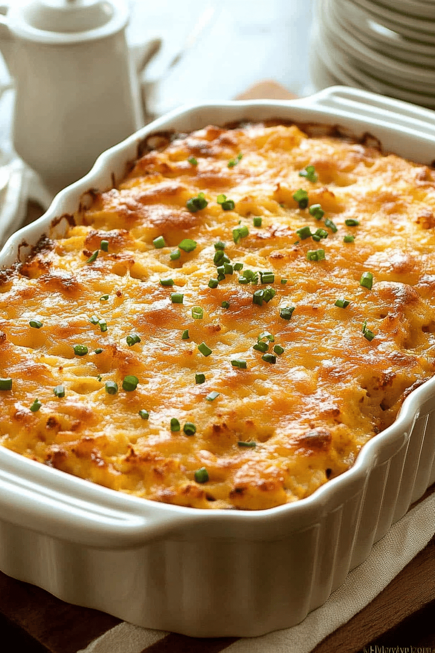 Hashbrown Breakfast Casserole ingredients organized and measured on kitchen counter