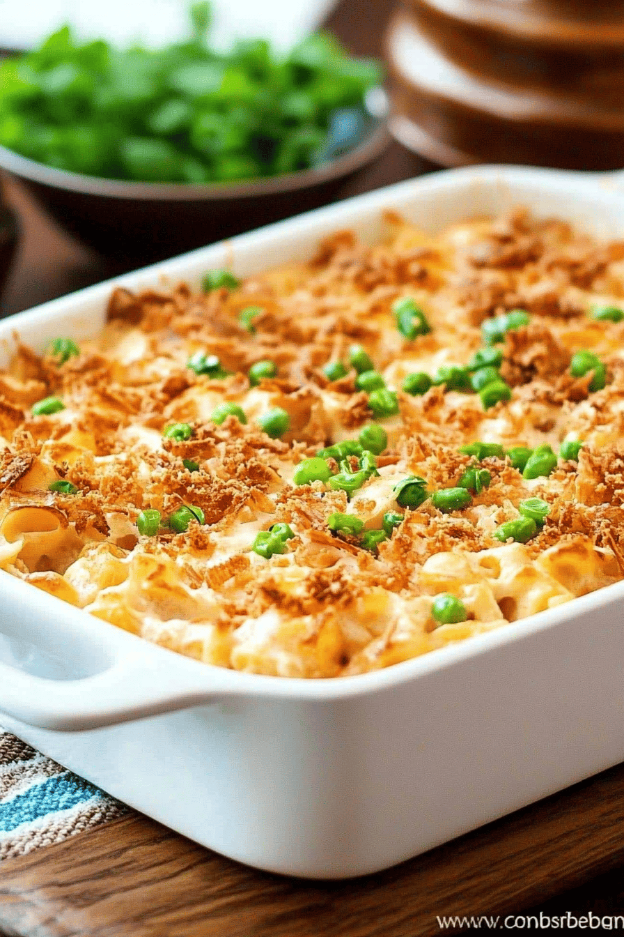 Homemade Tuna Noodle Casserole ingredients organized and measured on kitchen counter