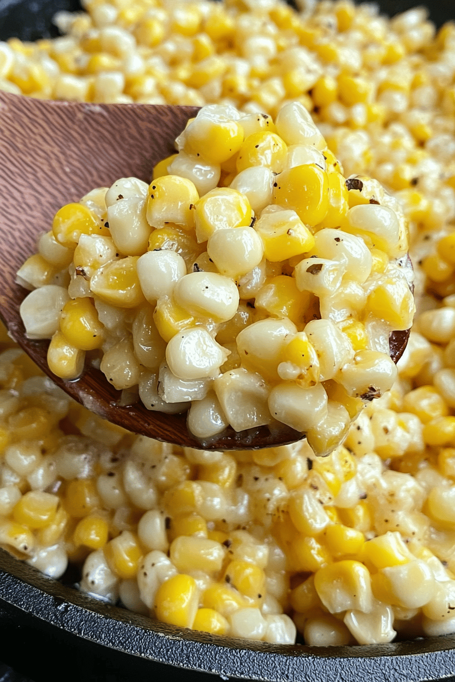 Honey Butter Skillet Corn final dish beautifully presented and ready to serve