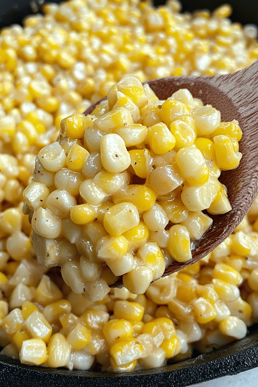 Honey Butter Skillet Corn final dish beautifully presented and ready to serve