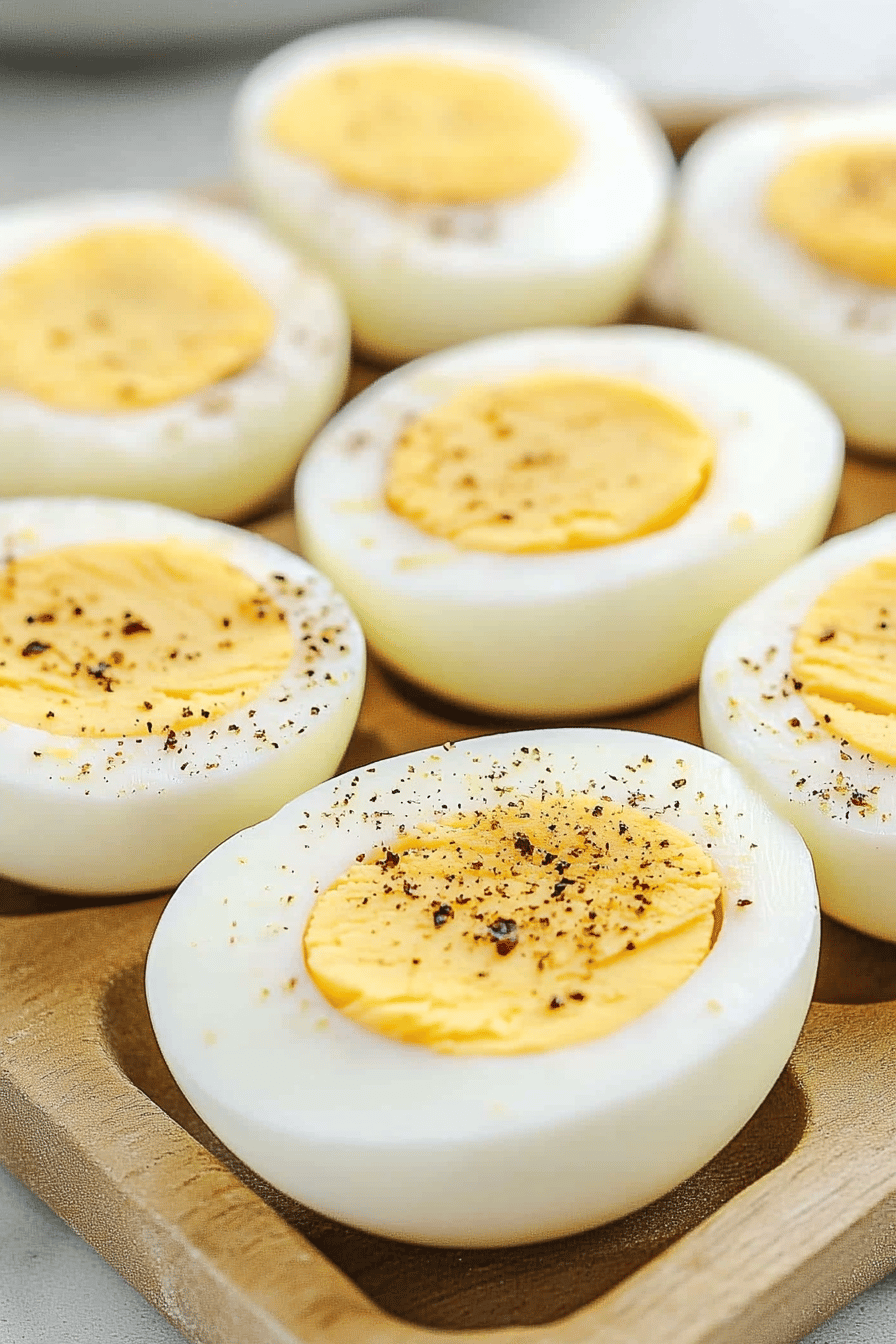 Instant Pot Hard-Boiled Eggs ingredients organized and measured on kitchen counter