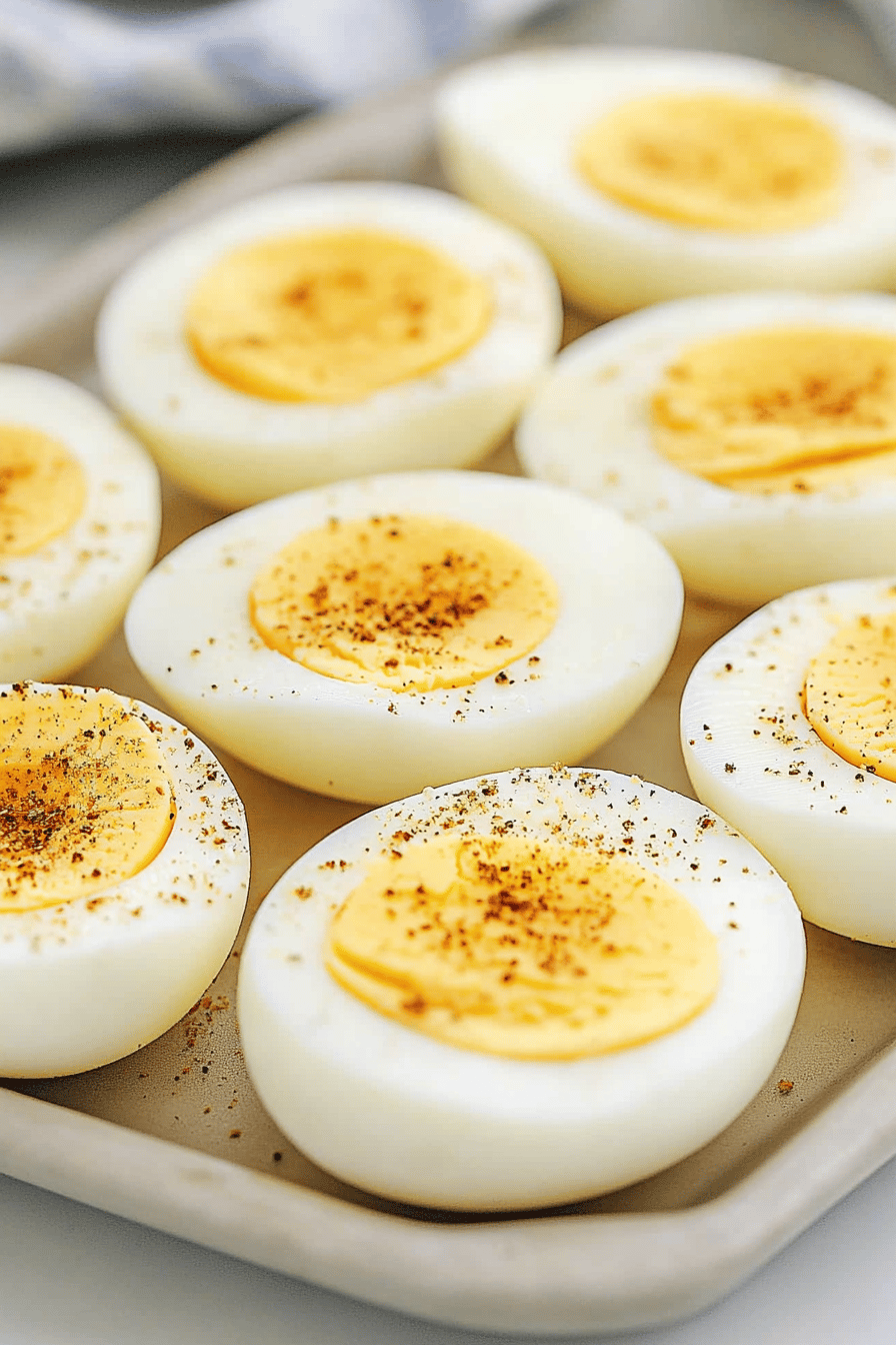 Instant Pot Hard-Boiled Eggs final dish beautifully presented and ready to serve