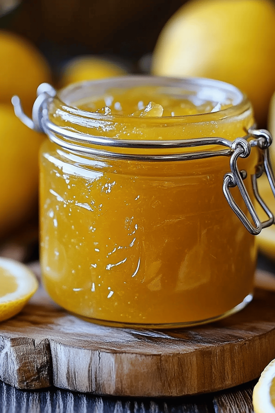 Italian Lemon Jam final dish beautifully presented and ready to serve