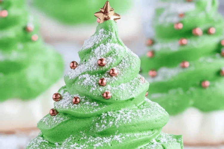 Meringue Christmas Trees